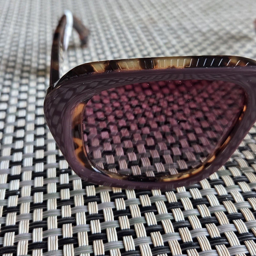 Anthropologie I-SEA Square Shield Sunglasses Purple - Picture 5 of 9